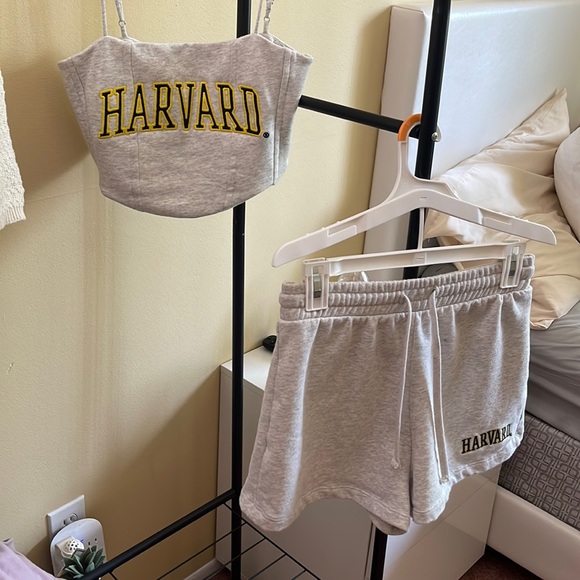 Tops - Zara gray Harvard 2 piece set with corset cotton top size medium